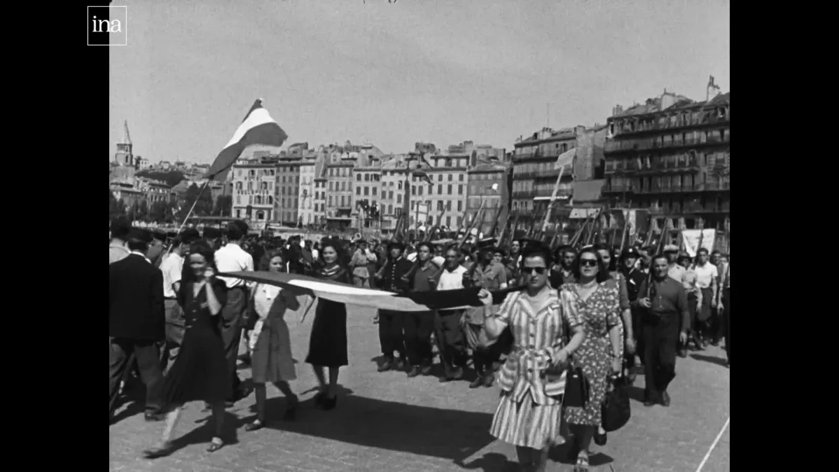 Libération de Marseille - copyright INA Libération de Marseille - copyright INA