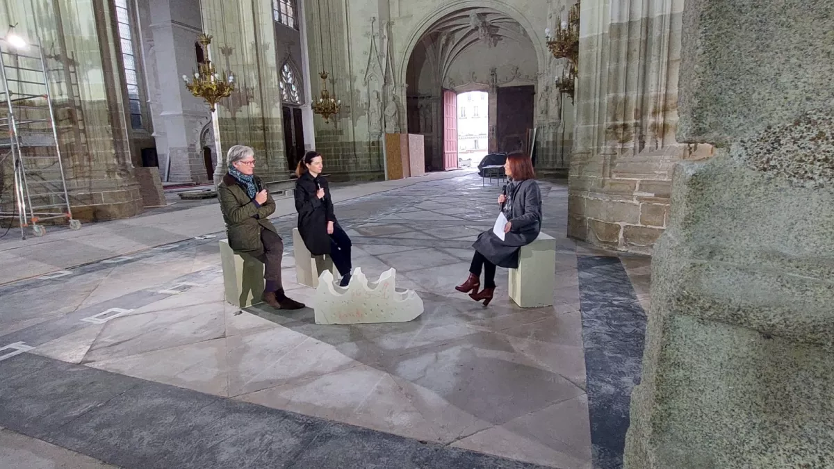 tournage à la Cathédrale de Nantes
