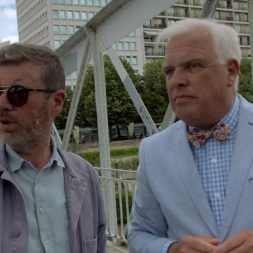 Yvan et Frédérick sur la passerelle Mornay