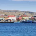 Saint Pierre panorama from the sea