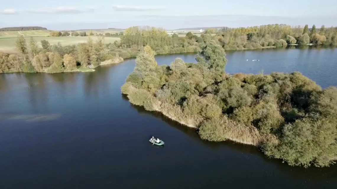 Etangs vu d'un drone