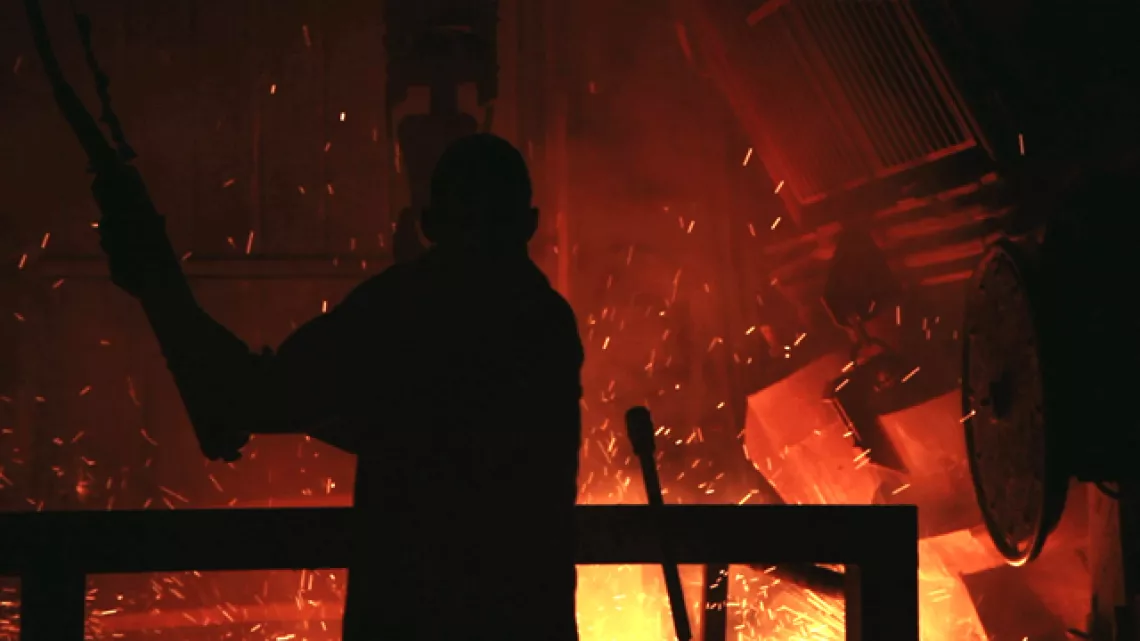 Un ouvrier au travail