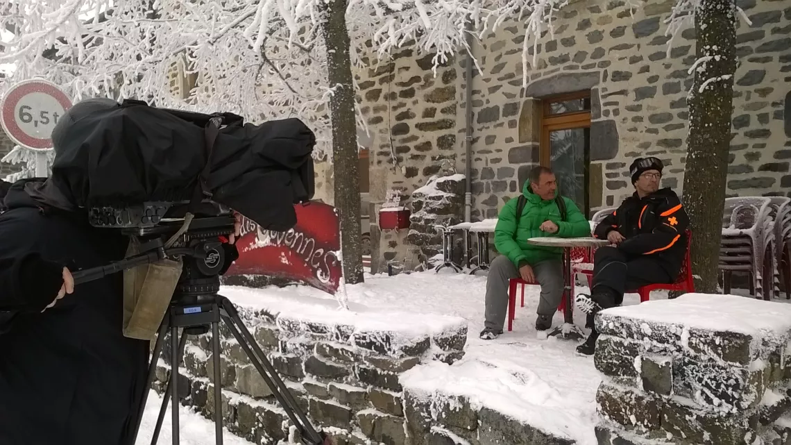 Laurent Guillaume sur le tournage