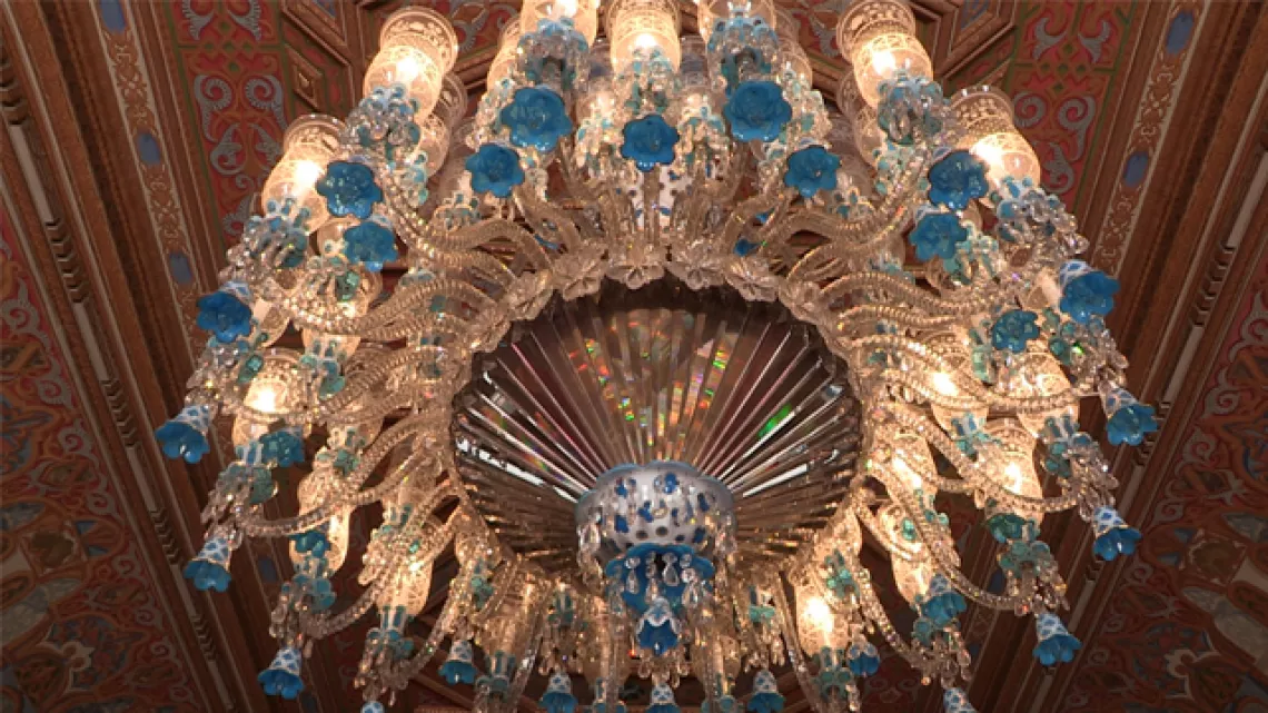 Lustre du palais de Beylerbeyi à Istanbul