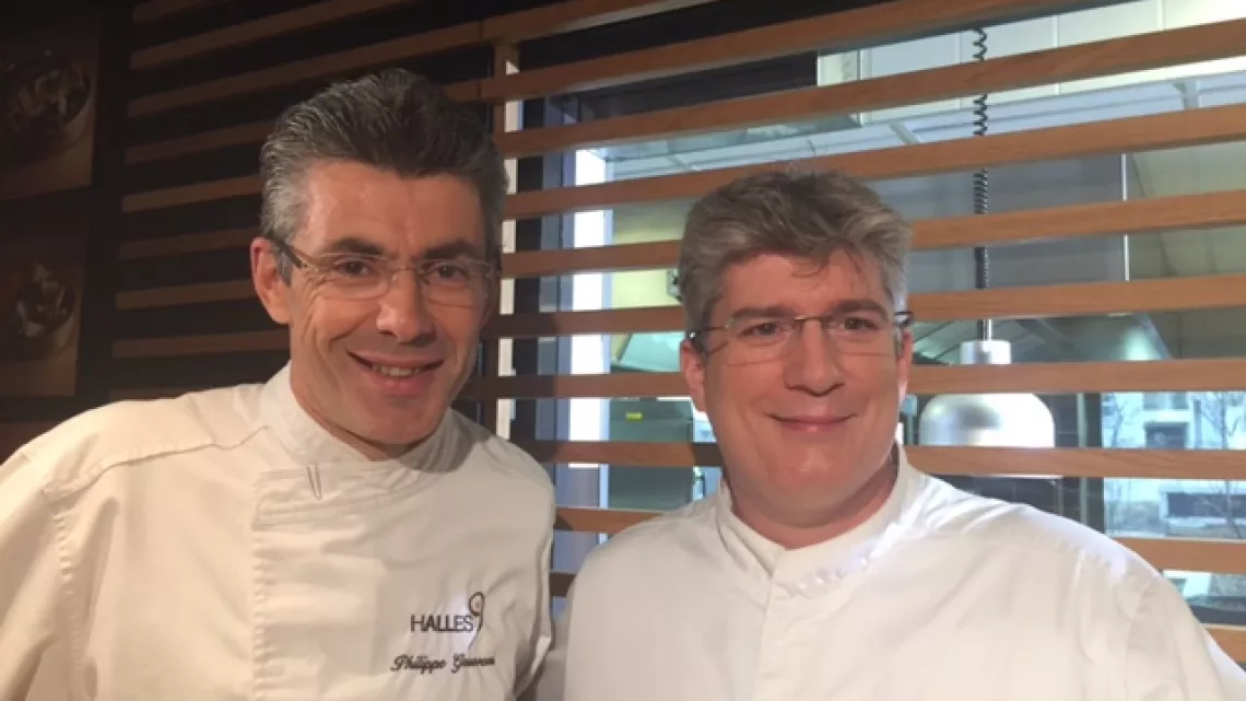 Philippe Gauvreau et son second, Fabrice de Flue