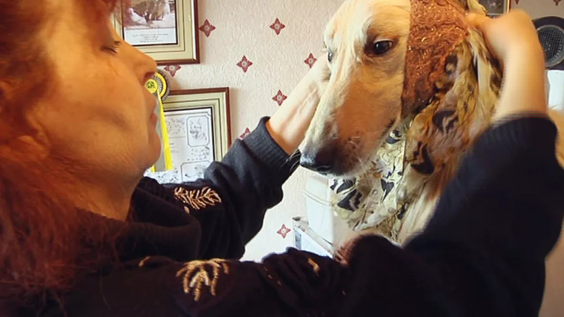 Une maîtresse et son chien