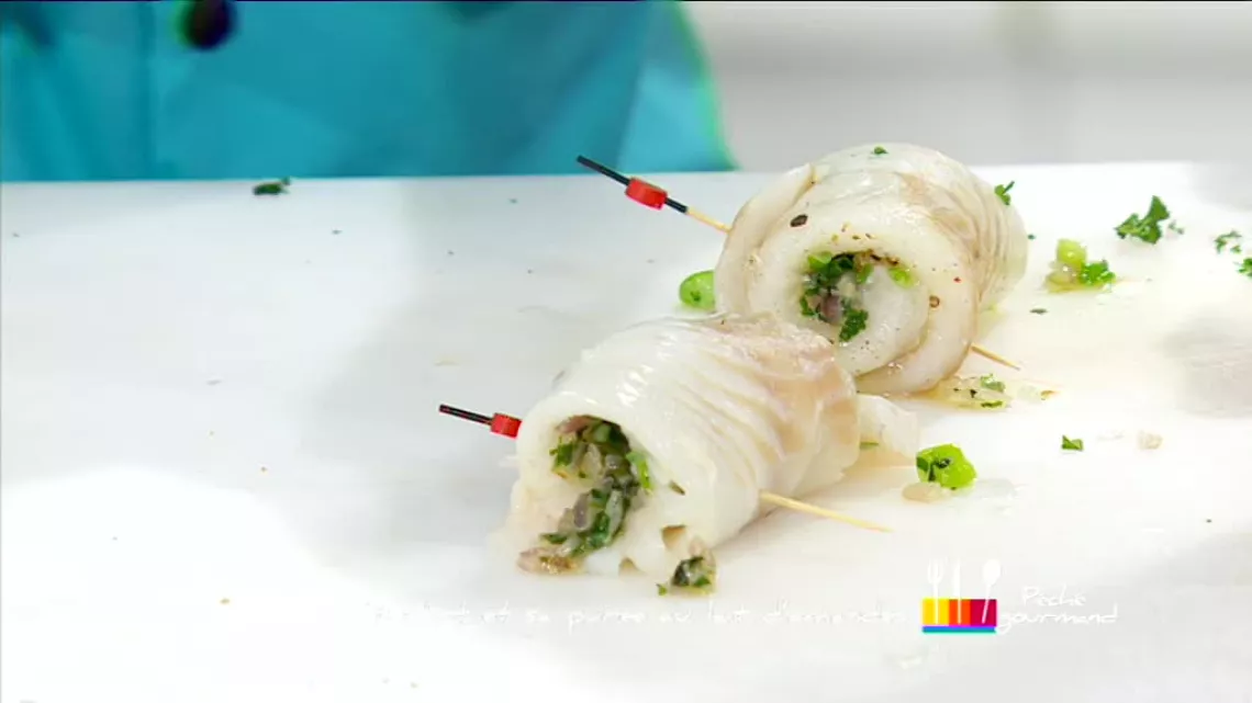 Turbot en brochette