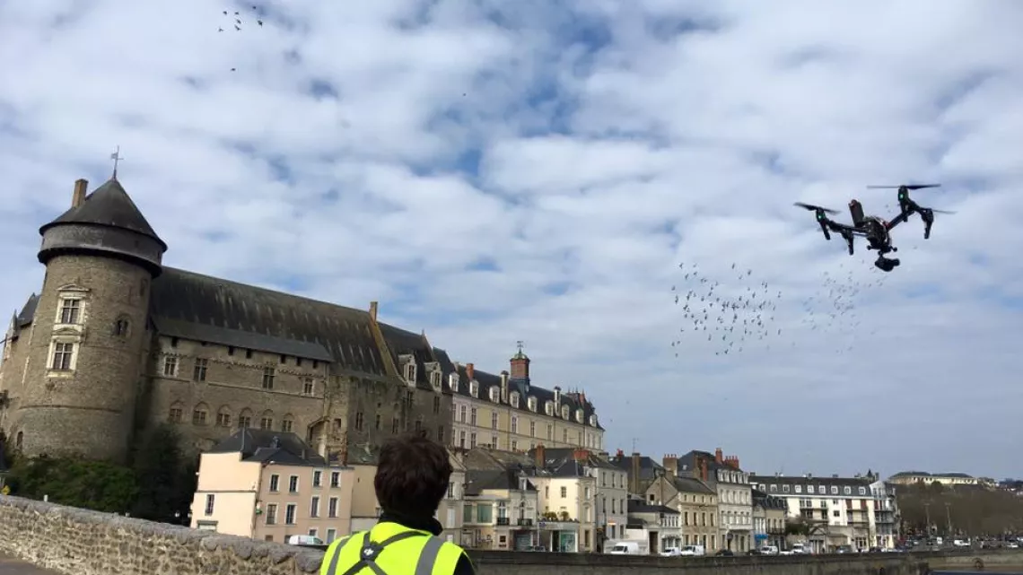 Tournage avec un drone à Laval