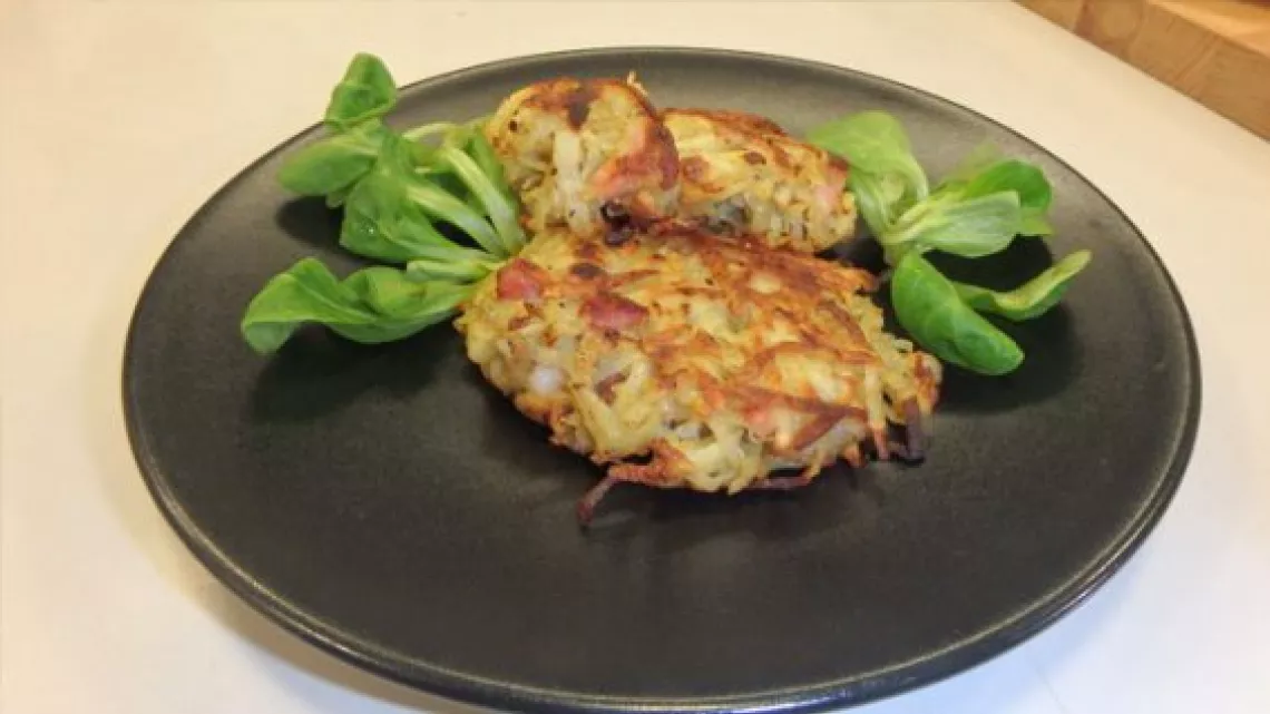 Rösti de pomme de terre au lard fumé des Vosges