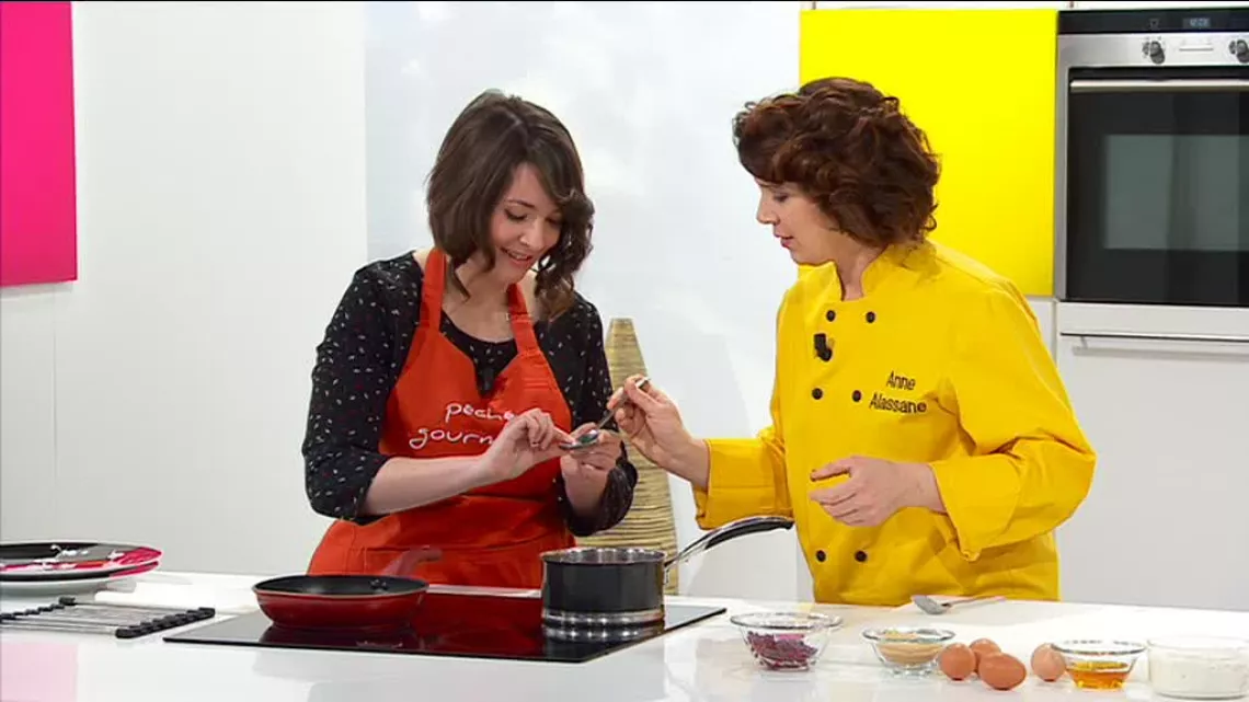 Anne et Gabrielle sur le plateau