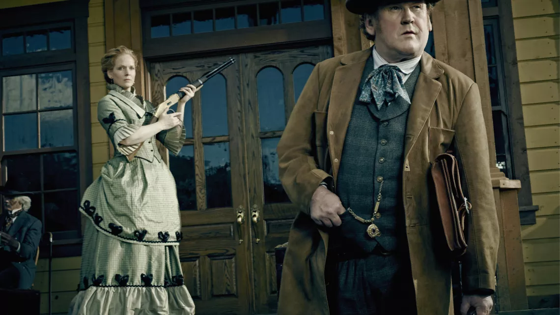 HELL ON WHEELS - SAISON 4 SERIE DRAMATIQUE AVEC ANSON MOUNT, COLM MEANEY… #REUNION 1ERE