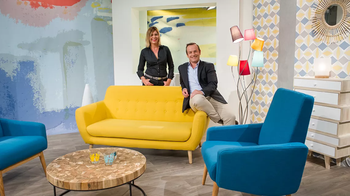 Christophe et Delphine en plateau