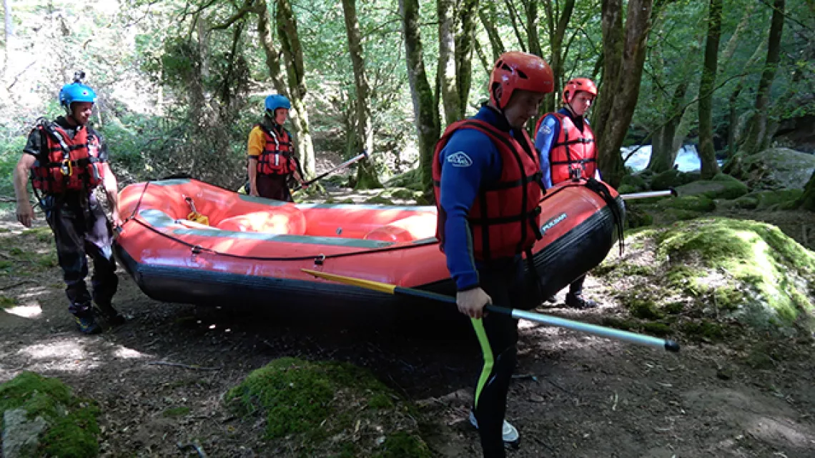 Rafting départ