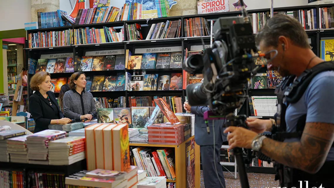 tournage librairie