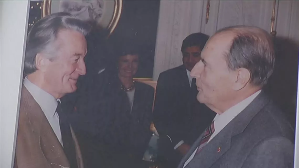 Dumas et Mitterand