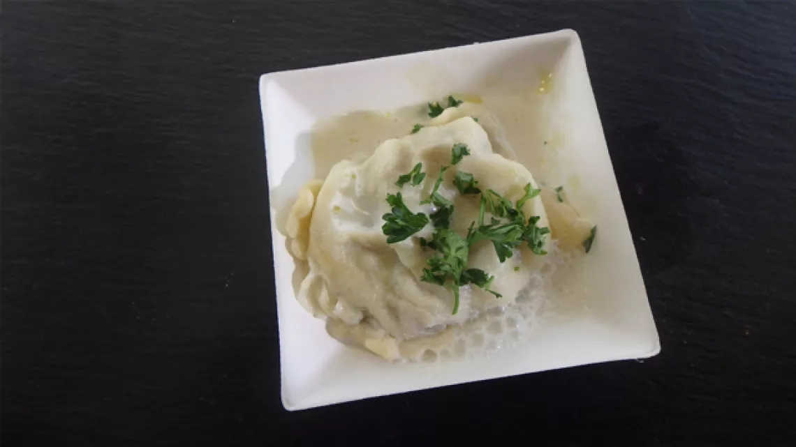 Raviole au canard