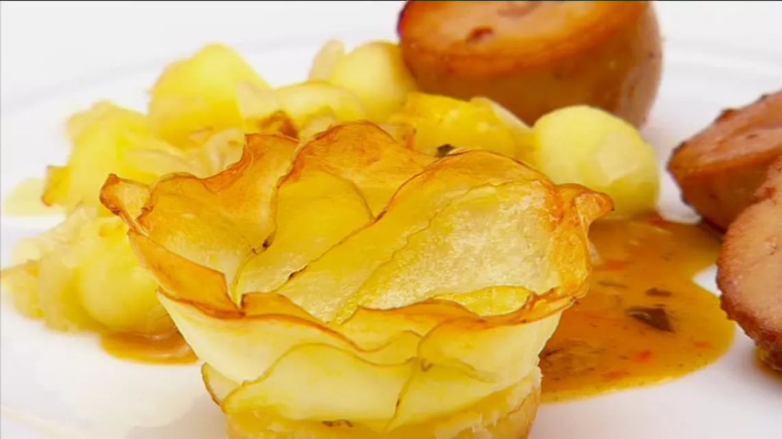 Rosace de pommes de terre