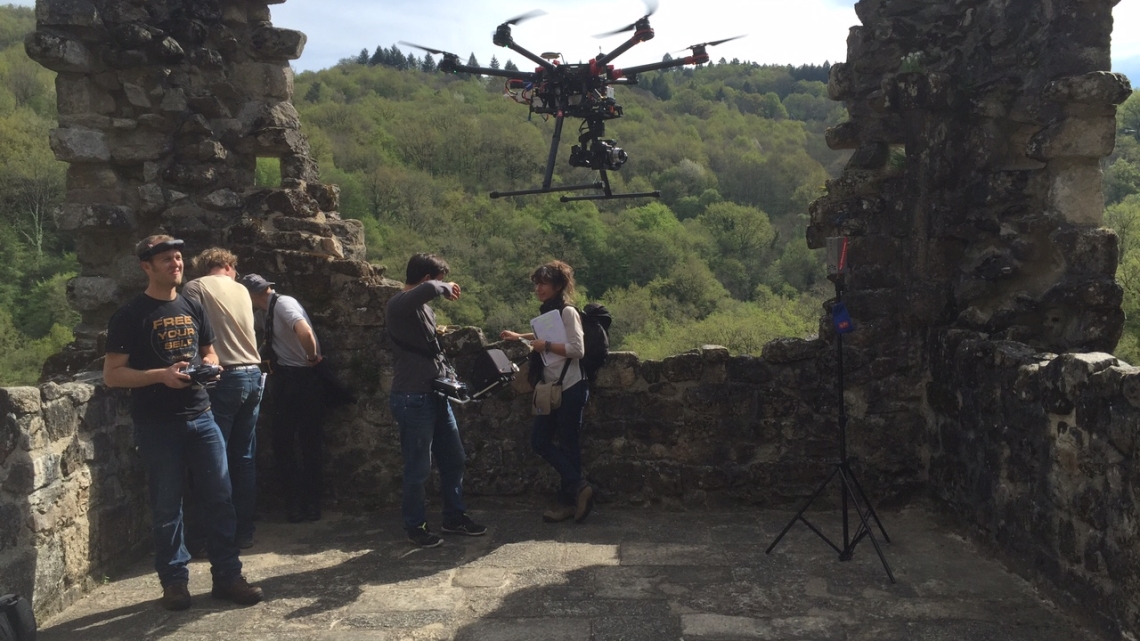 tournage avec le drone