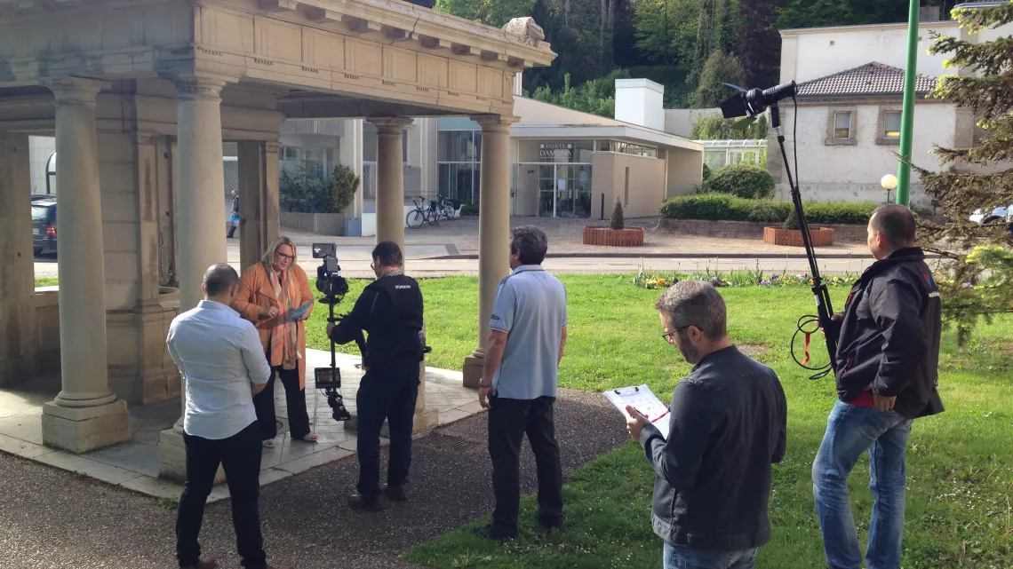Tournage à Bourbonne-les-Bains