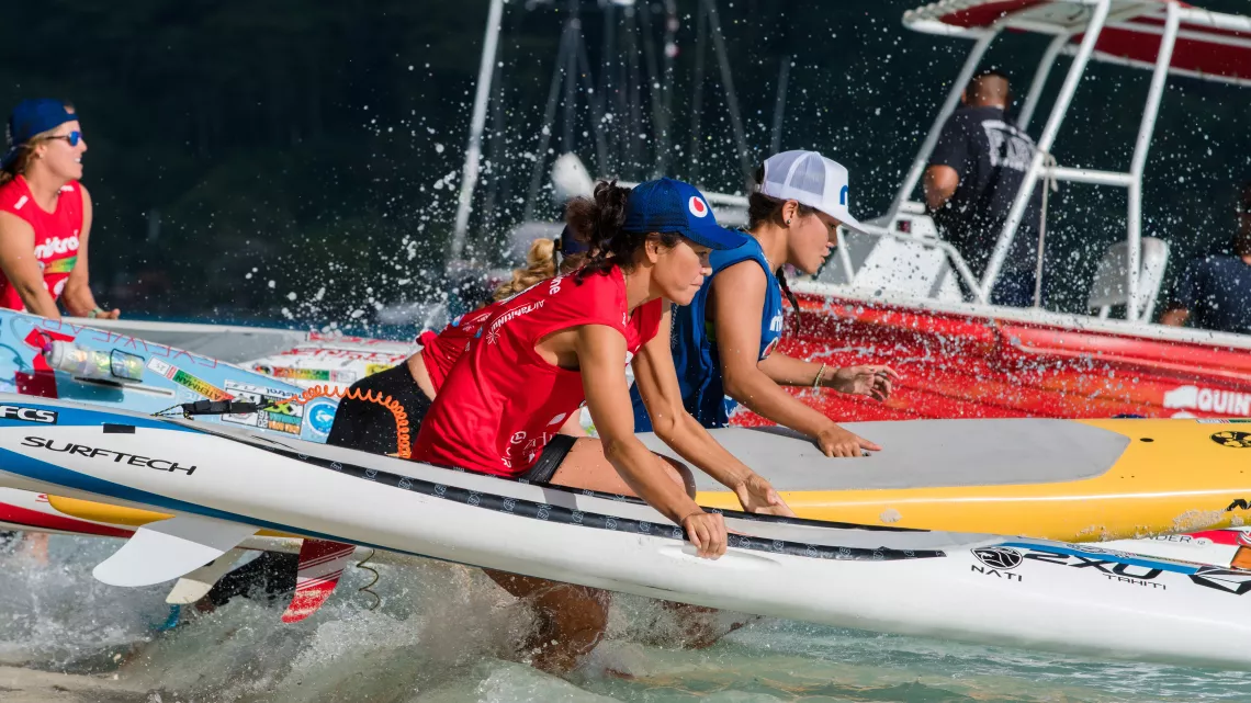 Départ des femmes Round 3 Huahine