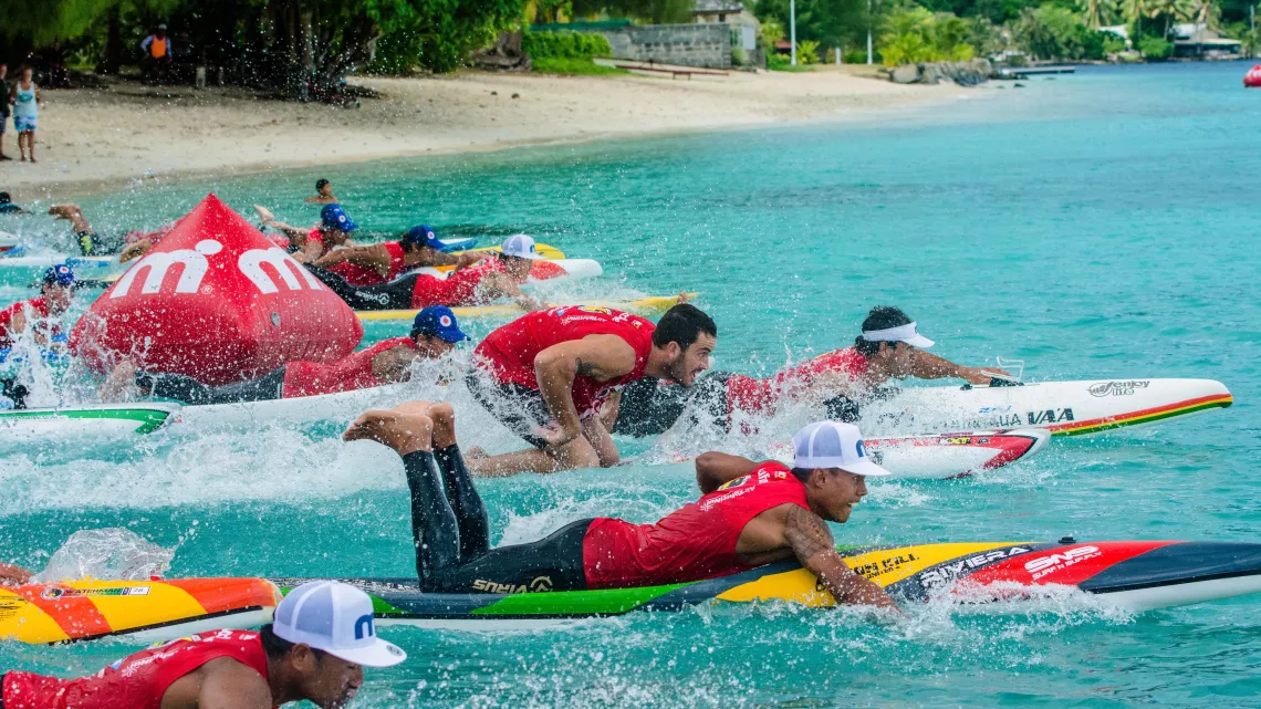 Départ des hommes WTT Huahine