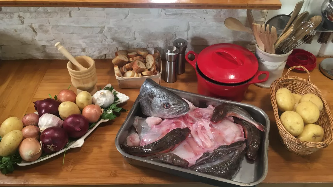 Les ingrédients de la soupe blanche