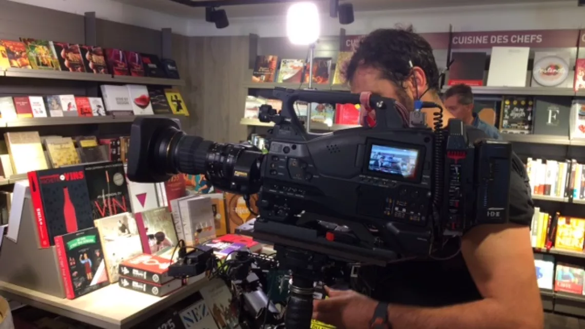Tournage librairie