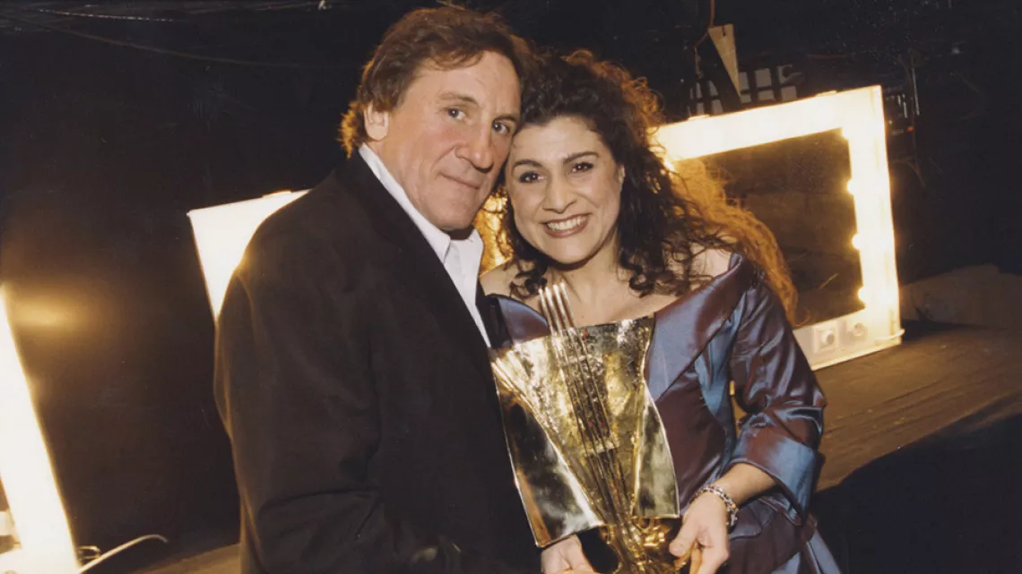 Cecilia Bartoli et Gérard Depardieu 