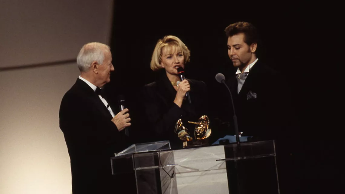 Jacques Chancel, Eve Ruggieri et Roberto Alagna