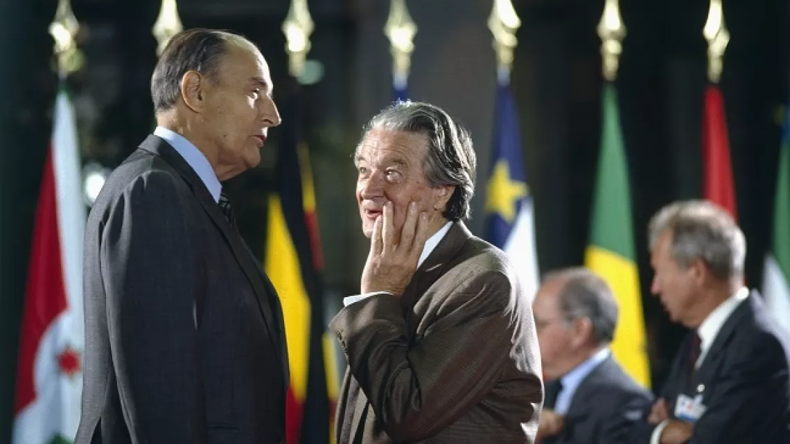 Roland Dumas-François Mitterand