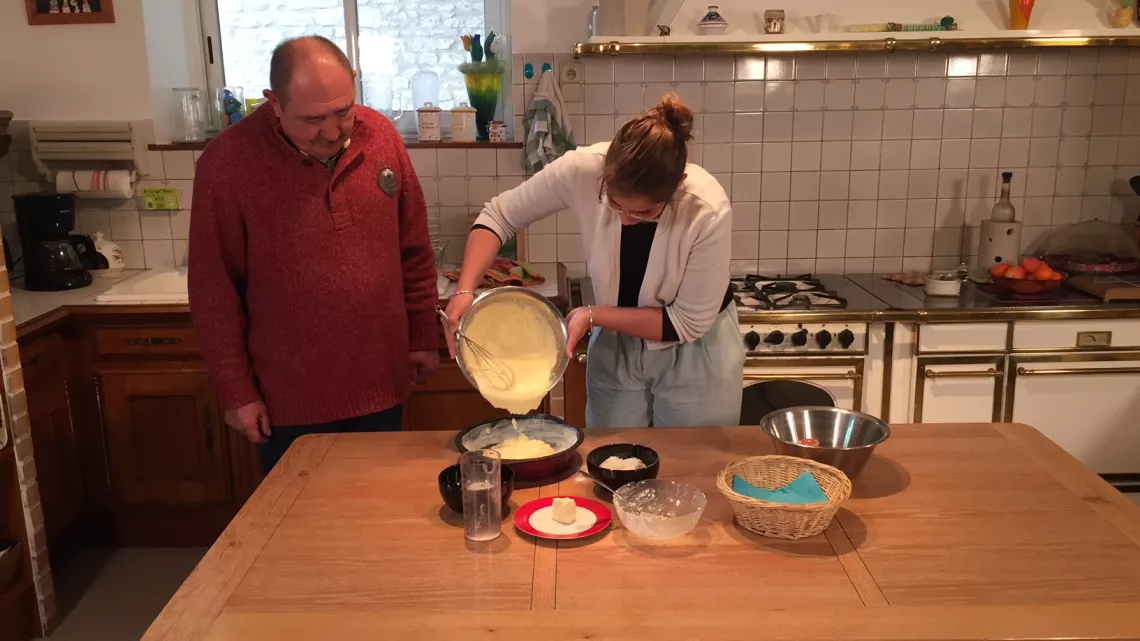Préparation de la tarte