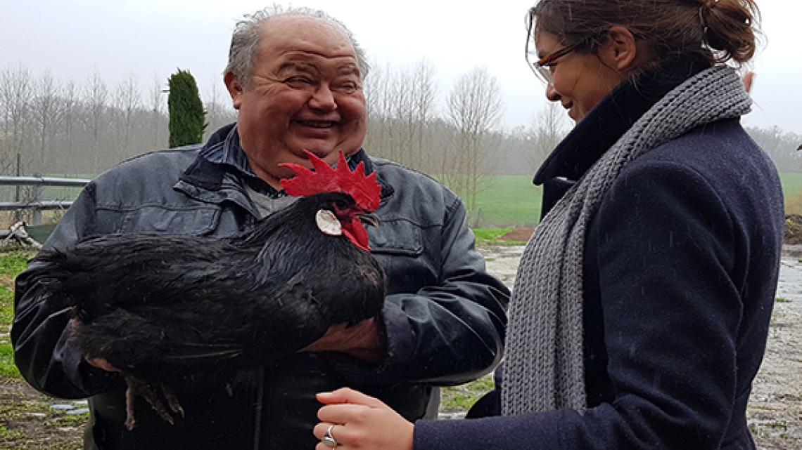 Gilbert présente le poulet de Barbezieux à France