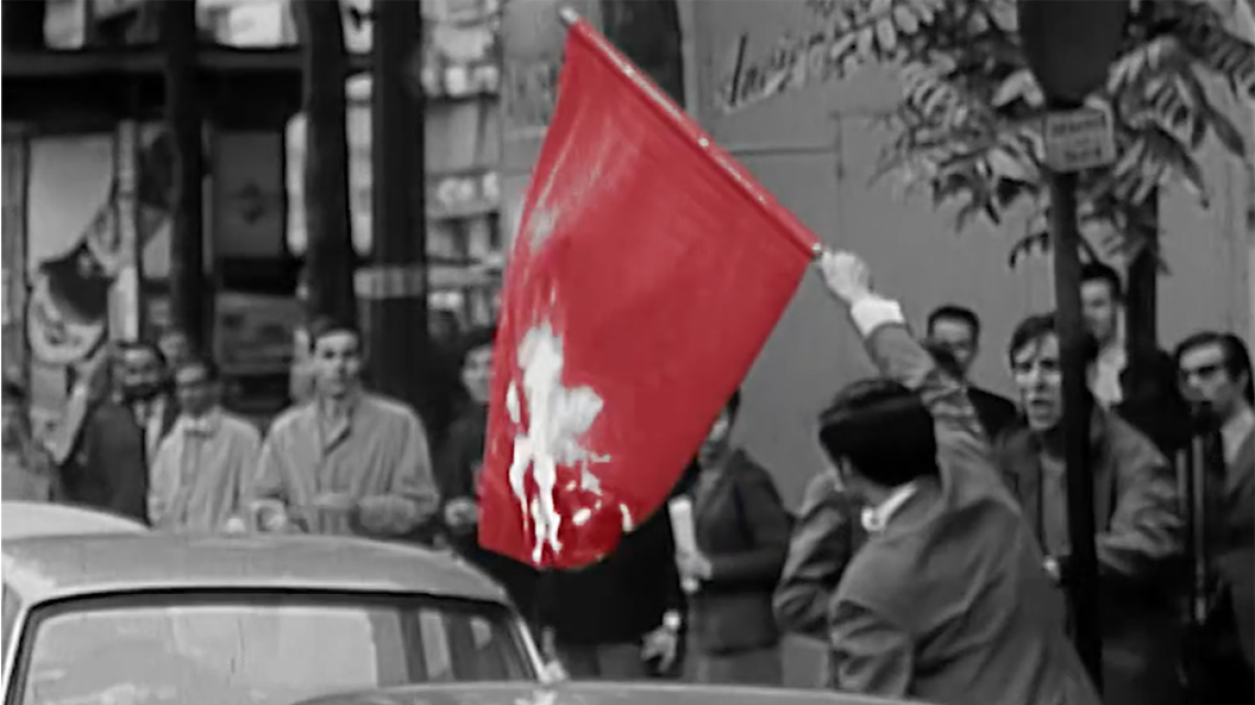 Manifestation d'extême droite en 68 
