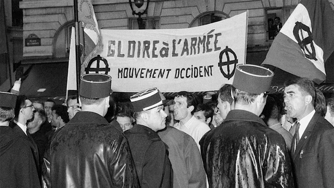 Manifestation du groupe Occident en 68 