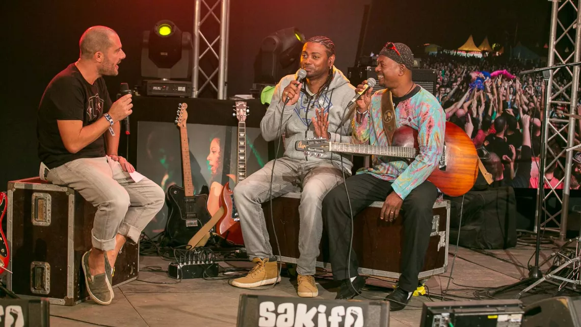 SAKIFO 2018  SUR UN PLATEAU AVEC REUNION LA 1ERE TV