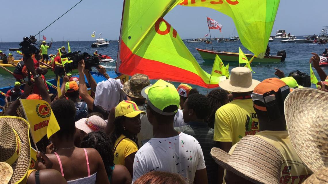 Tour de la Martinique des Yoles Rondes 2017 : Yole Rosette/Orange