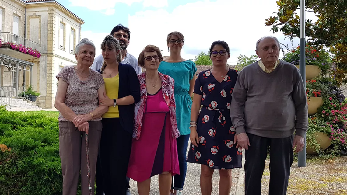 France, David et quelques pensionnaires