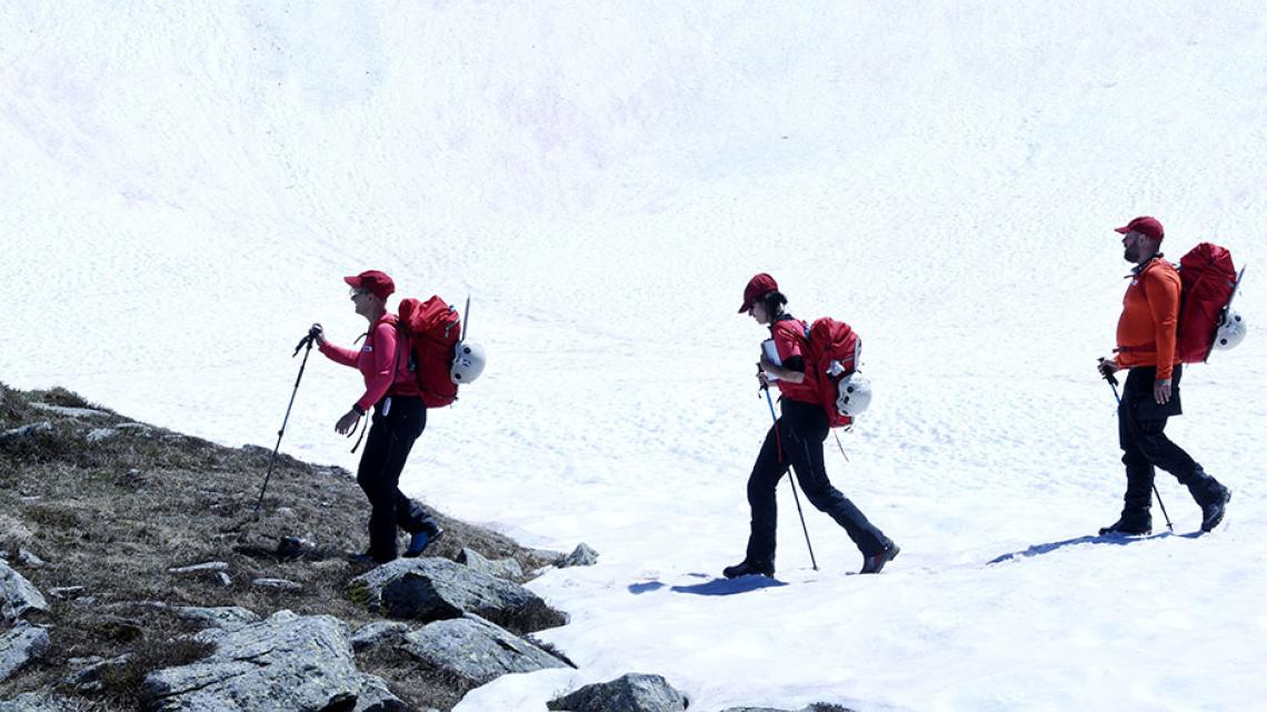 Course sur le glacier équipe rouge © Christophe Lartige / CL2P/ FTV 