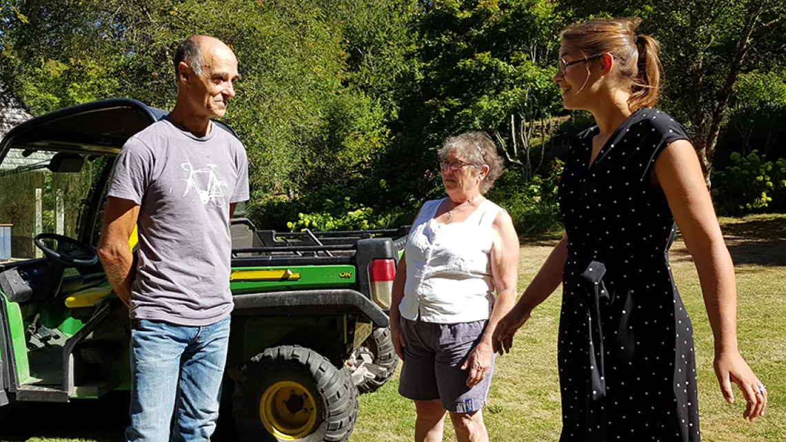 Simone , France et Philippe le paysagiste