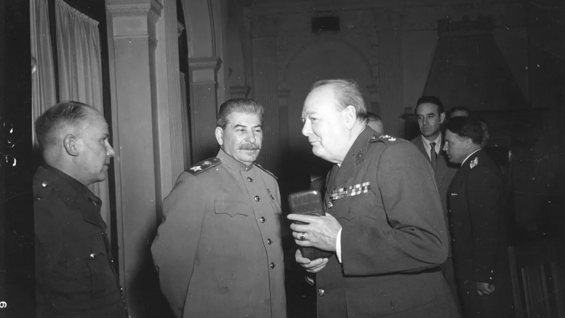 Yalta Staline Churchill et Roosevelt