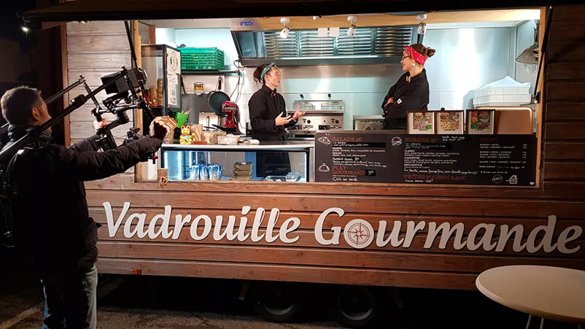 France et Maeva à bord de "La Vadrouille gourmande"