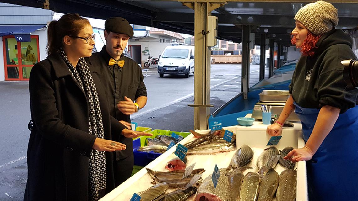 Au marché aux poissons de Capbreton