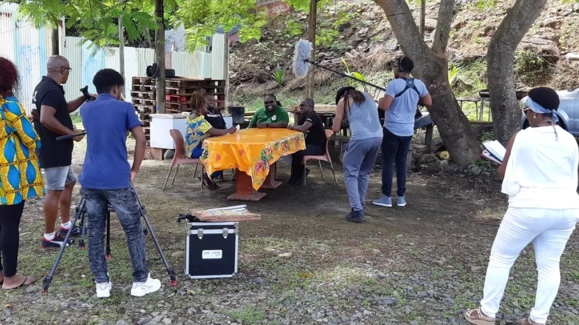 Le tournage à Capesterre Belle-Eau @RonyLaurent/Guadeloupe la 1ere