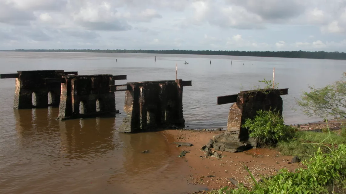ruines du quai de débarquement 