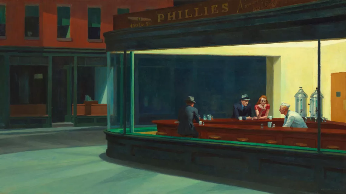 EDWARD ET JO  HOPPER, UN SI VIOLENT SILENCE