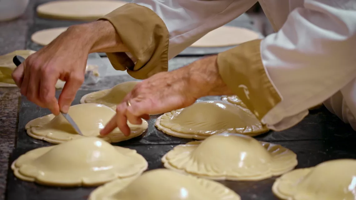 Pithiviers en préparation