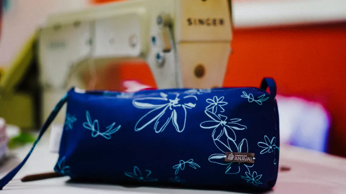 Trousse bleue foncé