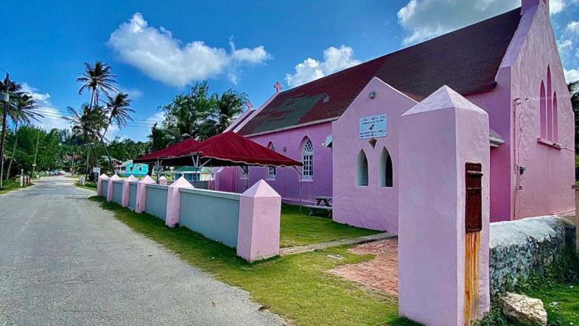 Caraïbes, le mensuel à Barbade : église anglicane de Saint Aiden à Bathsheba