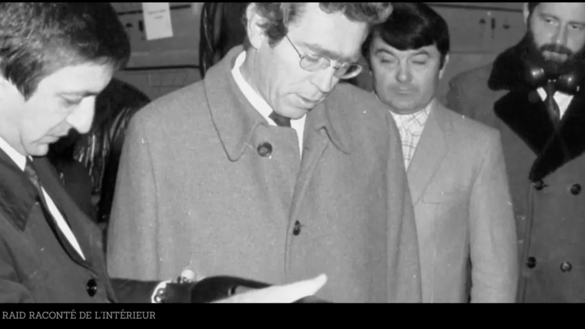 Pierre Joxe et Ange Mancini (création du RAID). 