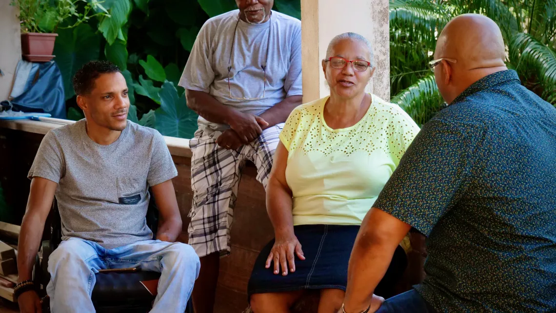Ziétaj' : Mickaël Guacide avec ses parents